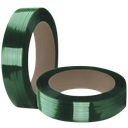 5/8" x 4000' x .035 Polyester Strapping Green. 1400 Lbs BS.