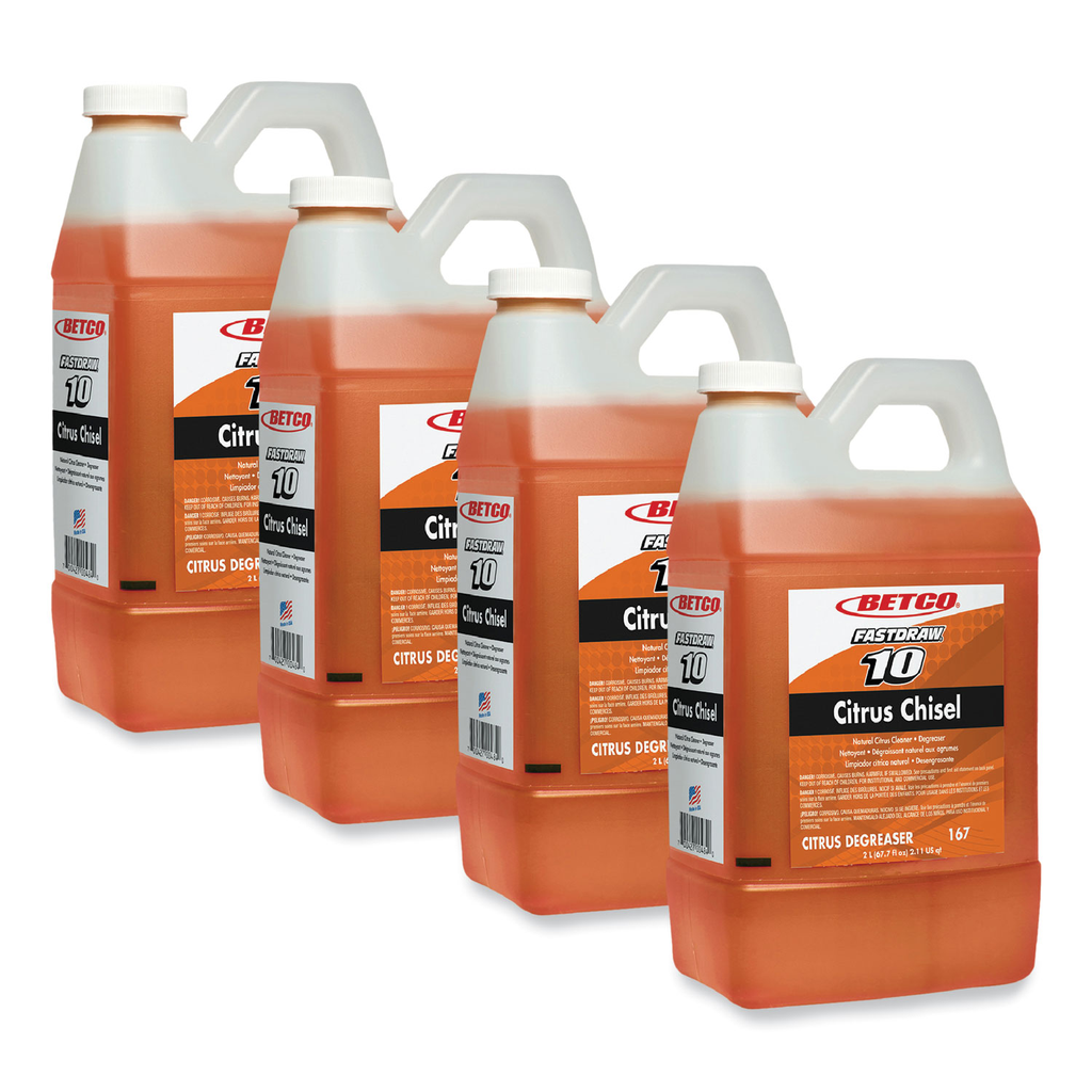 Betco Citrus Chisel Non-Butyl Citrus Cleaner & Degreaser, 4 Gallon / Case