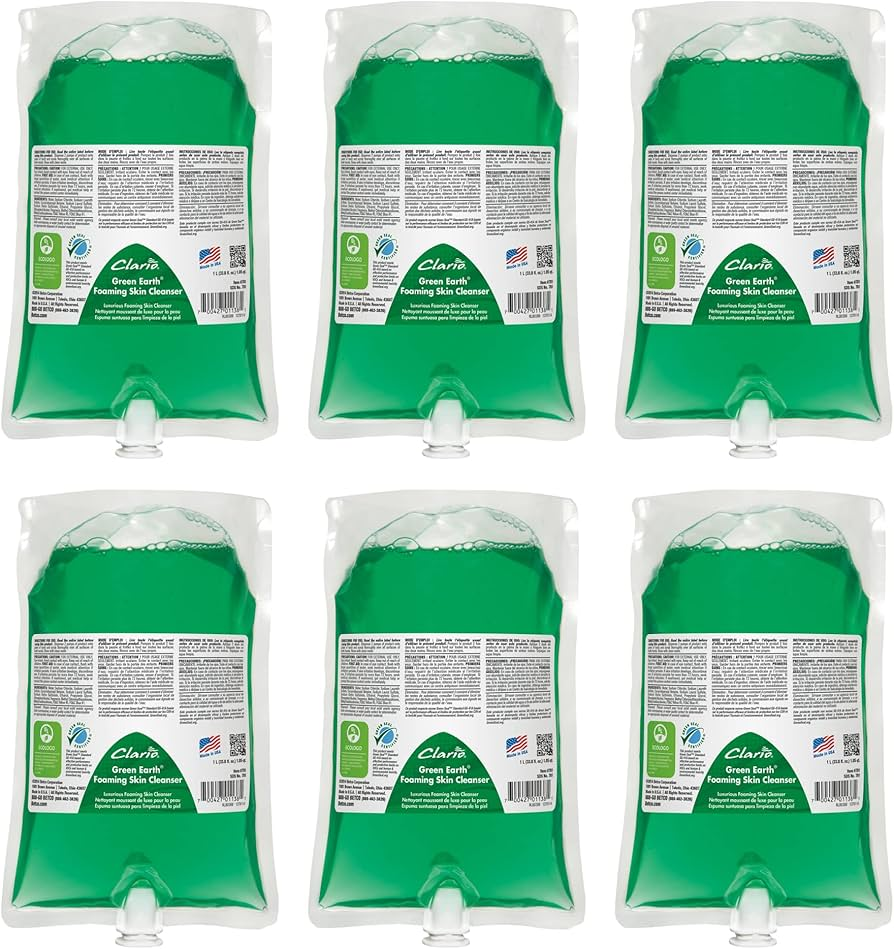 (USE NEW NO. "SCHS03 - SEPG 38006003" " Betco Clario Green Earth Foaming Skin Cleanser 6/1000mL/Cse