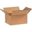 8 x 6 x 4 (32 ECT) RSC Box Single Wall Kraft Plain, 25/Bdl