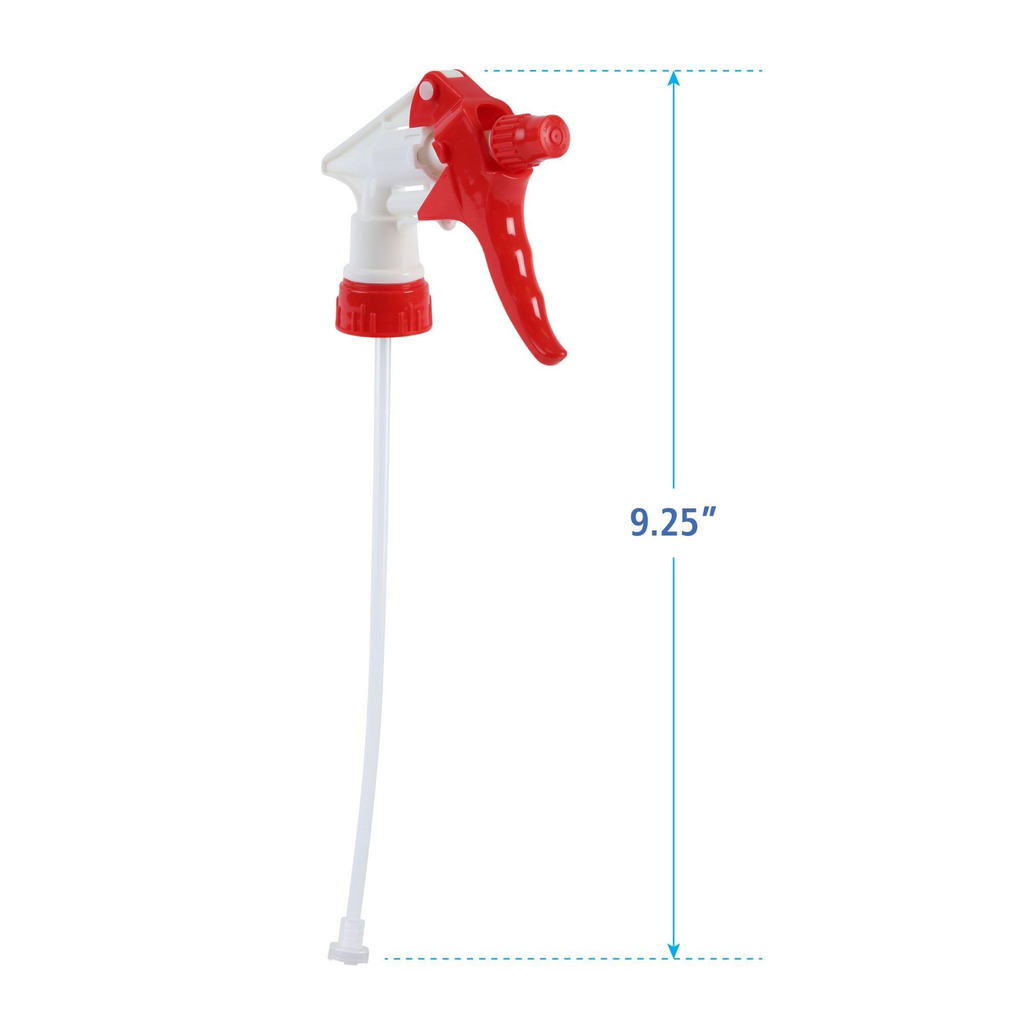 Trigger Sprayer 250 for 32 oz Bottles, Red/White, 9 1/4"Tube, #09229 Each