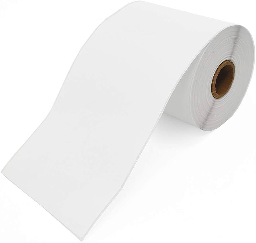 4.35" x 600' Continuous Label with 1/16" Strip Out Both Sides. 4 Rolls/Case