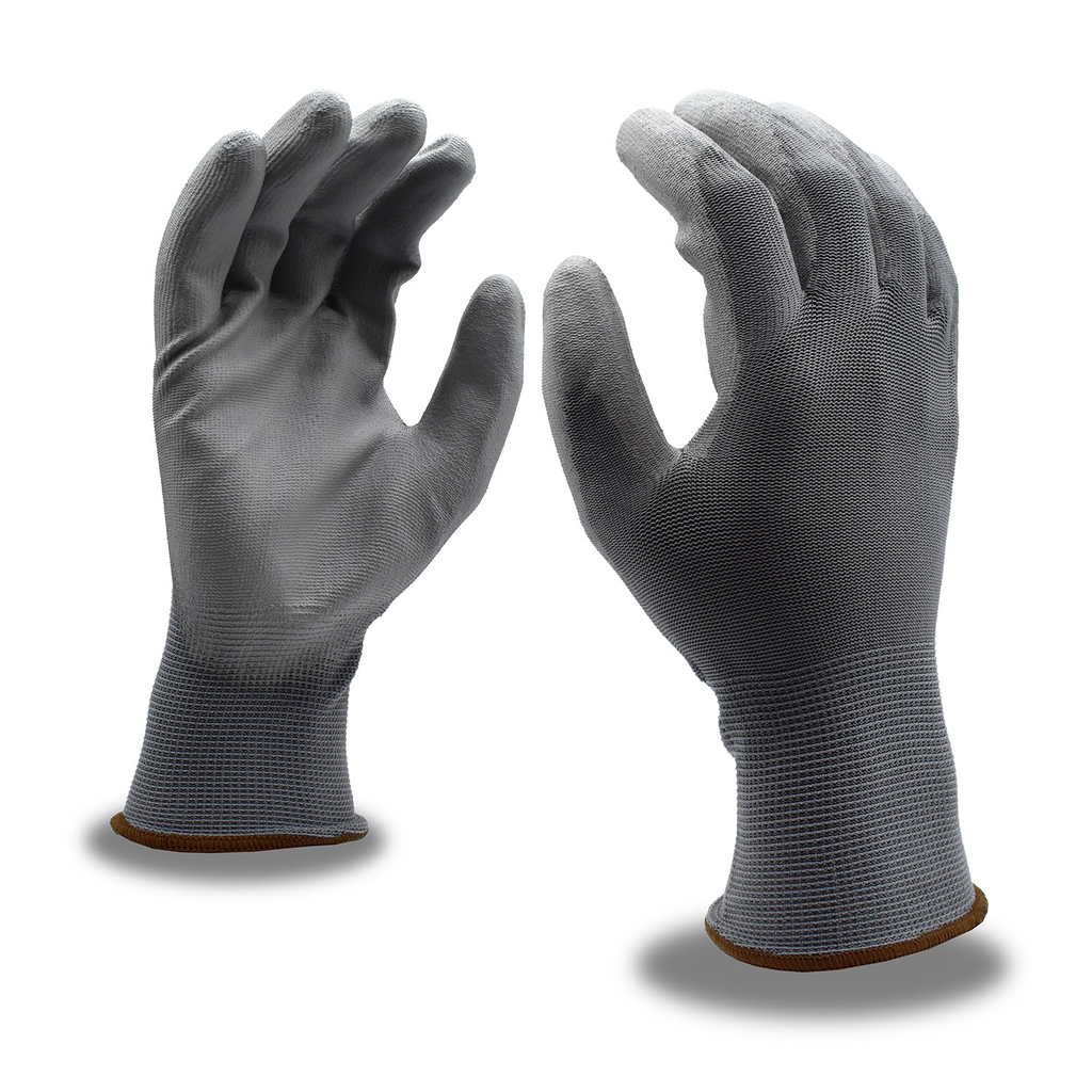 Machine Knit  PU Coated 13 Ga. Gray Nylon Gray PU MEDIUM