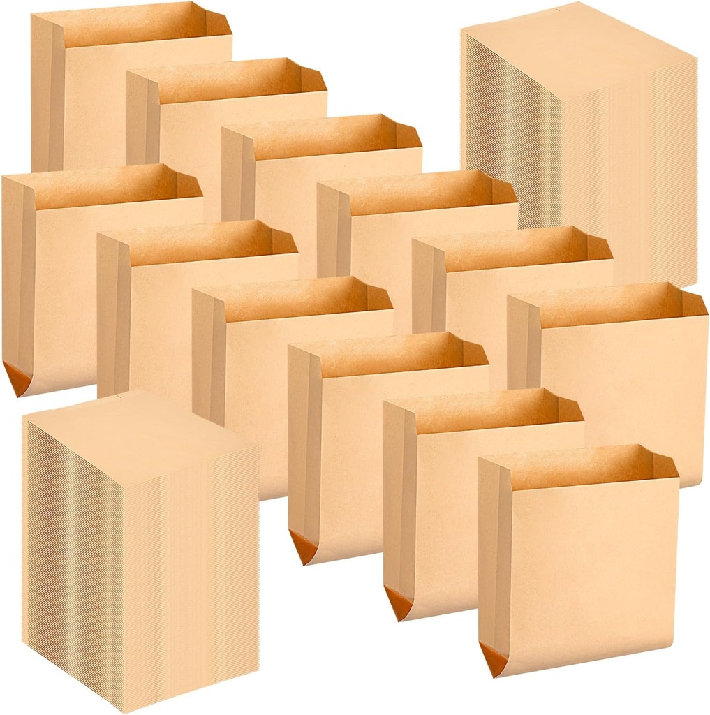 Feminine Napkin Disposable Receptacle Liners, 7.5" x 3" x 10.5", Brown Kraft Waxed Bag, 500/Case