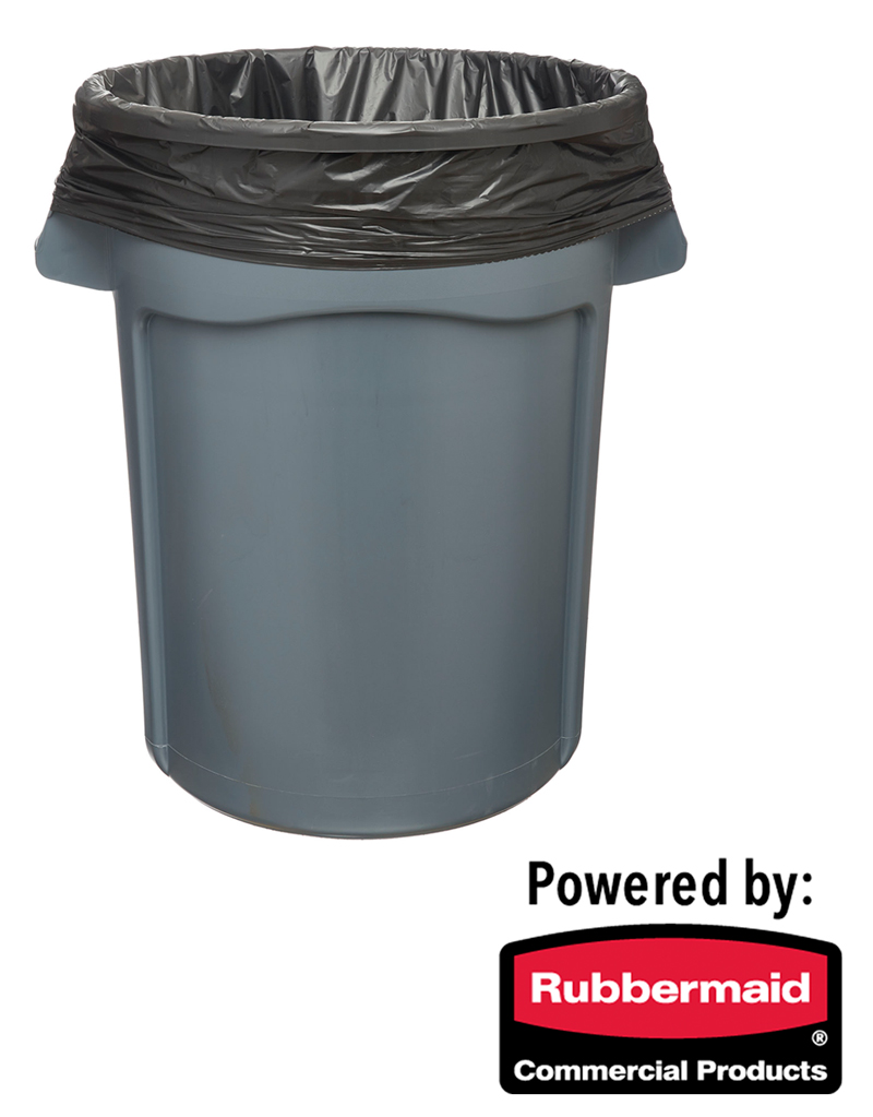 95 Gallon, Black Curb Side, 2 Mil Can Liner, 32 x 29 x 68, Flat Pack, 50/Case