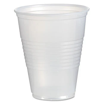 7oz TRANS RIBBED CUP 2500/CS