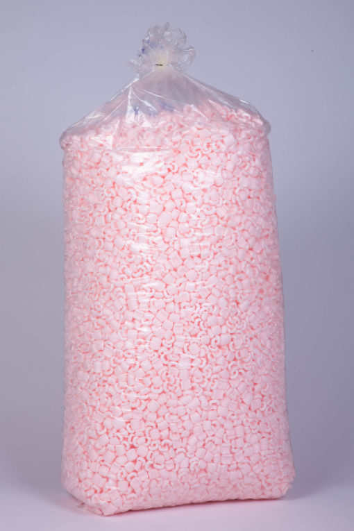 Pink Anti-Static Peanuts. 14 Cubic Foot Bag..#518945