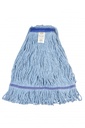 STARLINE-Medium, Looped End Wet Mop, Blue, 5" Headband, 4 Ply Blend Cotton/Rayon, 12/Case. ASB5MB