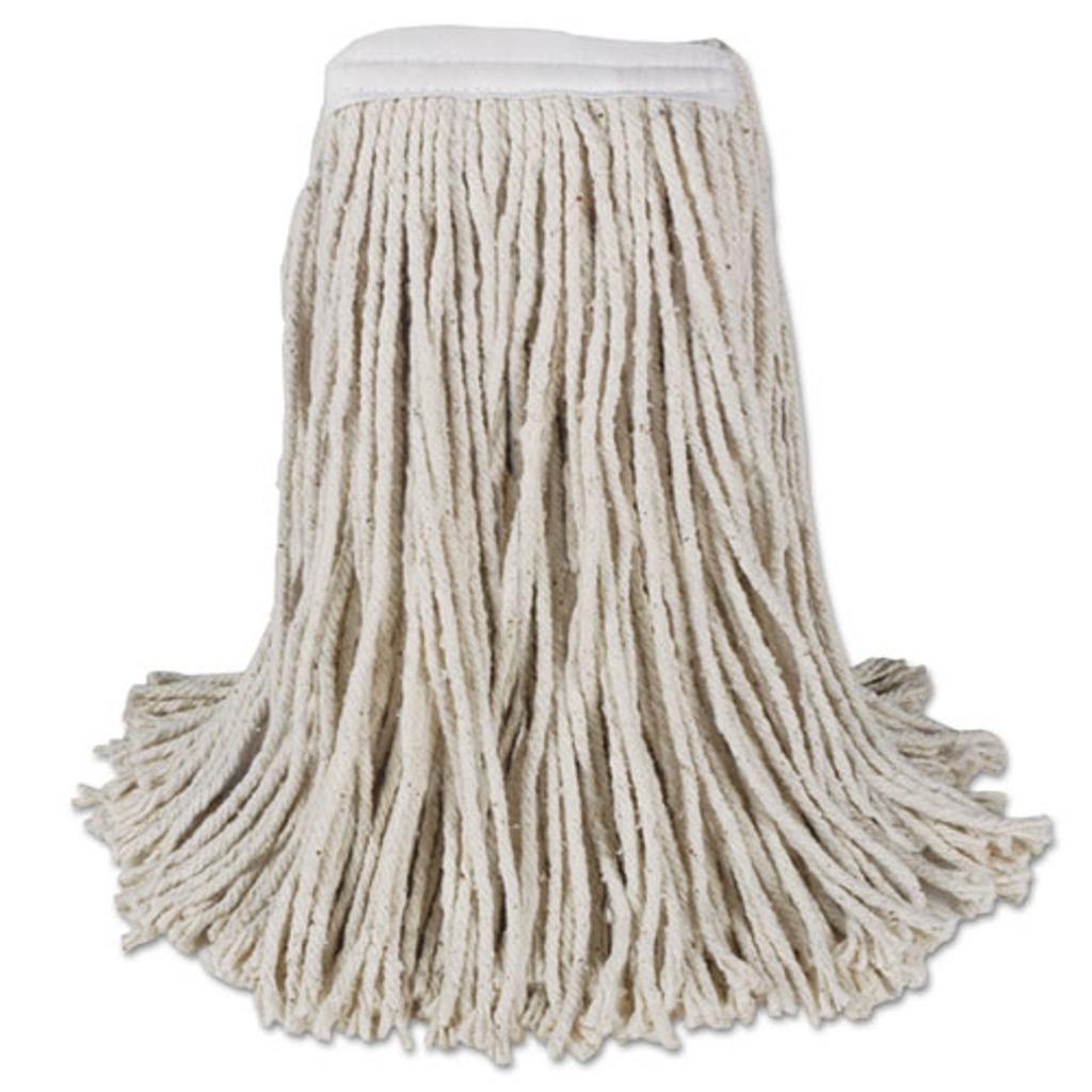4-PLY WEAREVER-16oz Cotton Mop Head  Cut End, 1-1/4" Head Band, 12/Case..Not Launderable