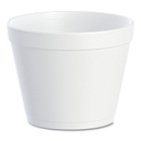 Dart 4J6 4 oz. White Foam Food Container - 1000/Case, #3014J6