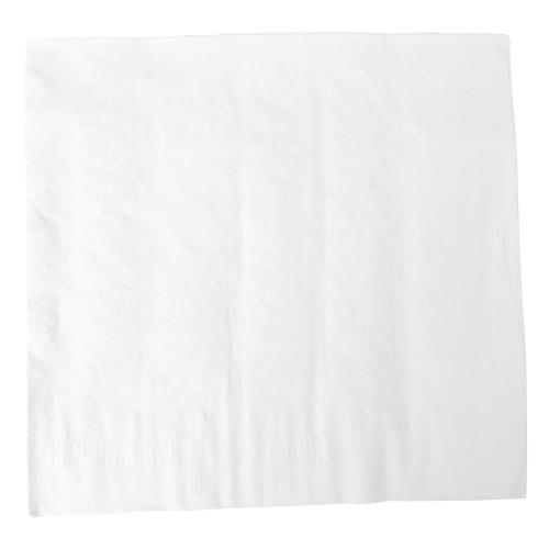 Choice 16" x 16" WrapNap White, 1/4 Fold 2-Ply Dinner Napkin, 3000/Case