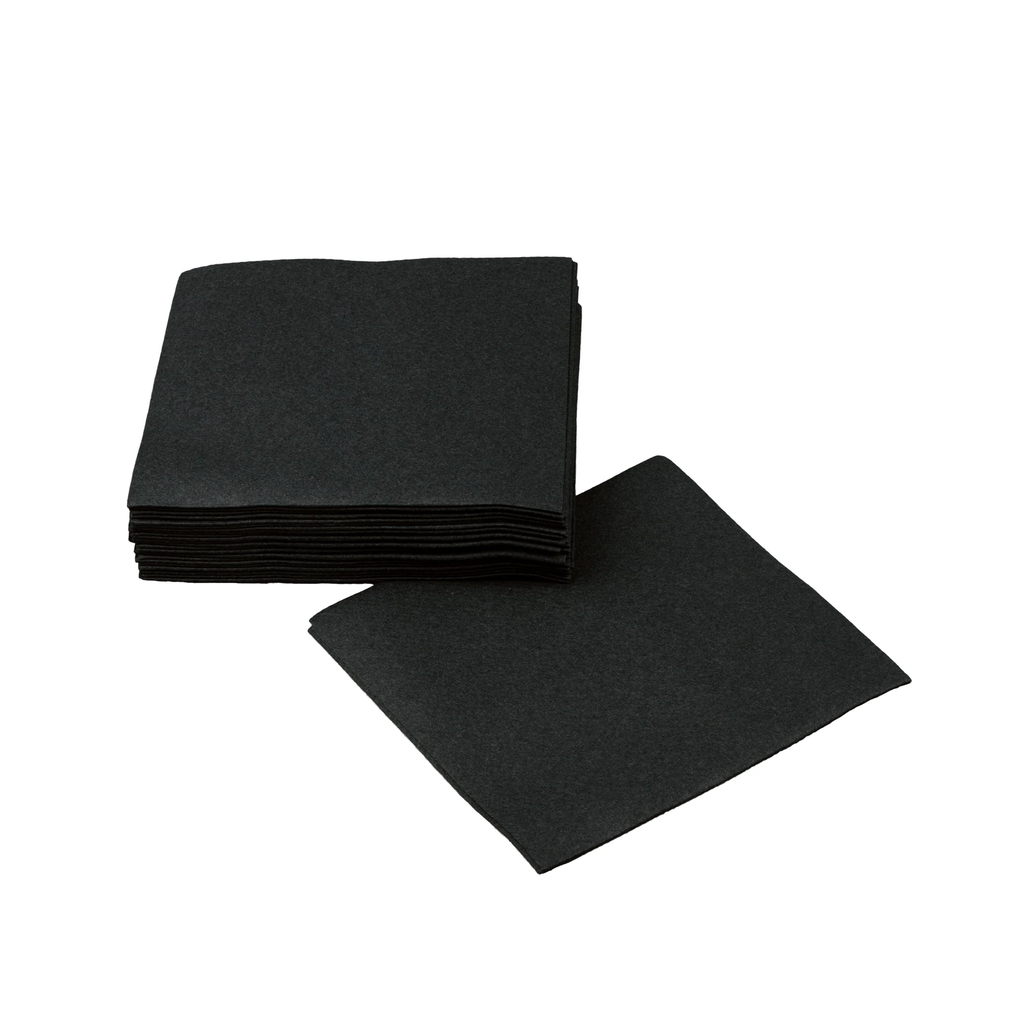 Choice Black 2-Ply Customizable Beverage / Cocktail Napkin