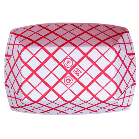 Southern Champion Southland™ Food Tray - #100 (1 lb.), Red Checked