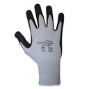 COR 6890G-MED, COR-TOUCH, 13-Gauge, Gray, Nylon Shell and Black, Flat Nitrile Palm Coating, #6890G - MED (G-NIDEX-MD)
