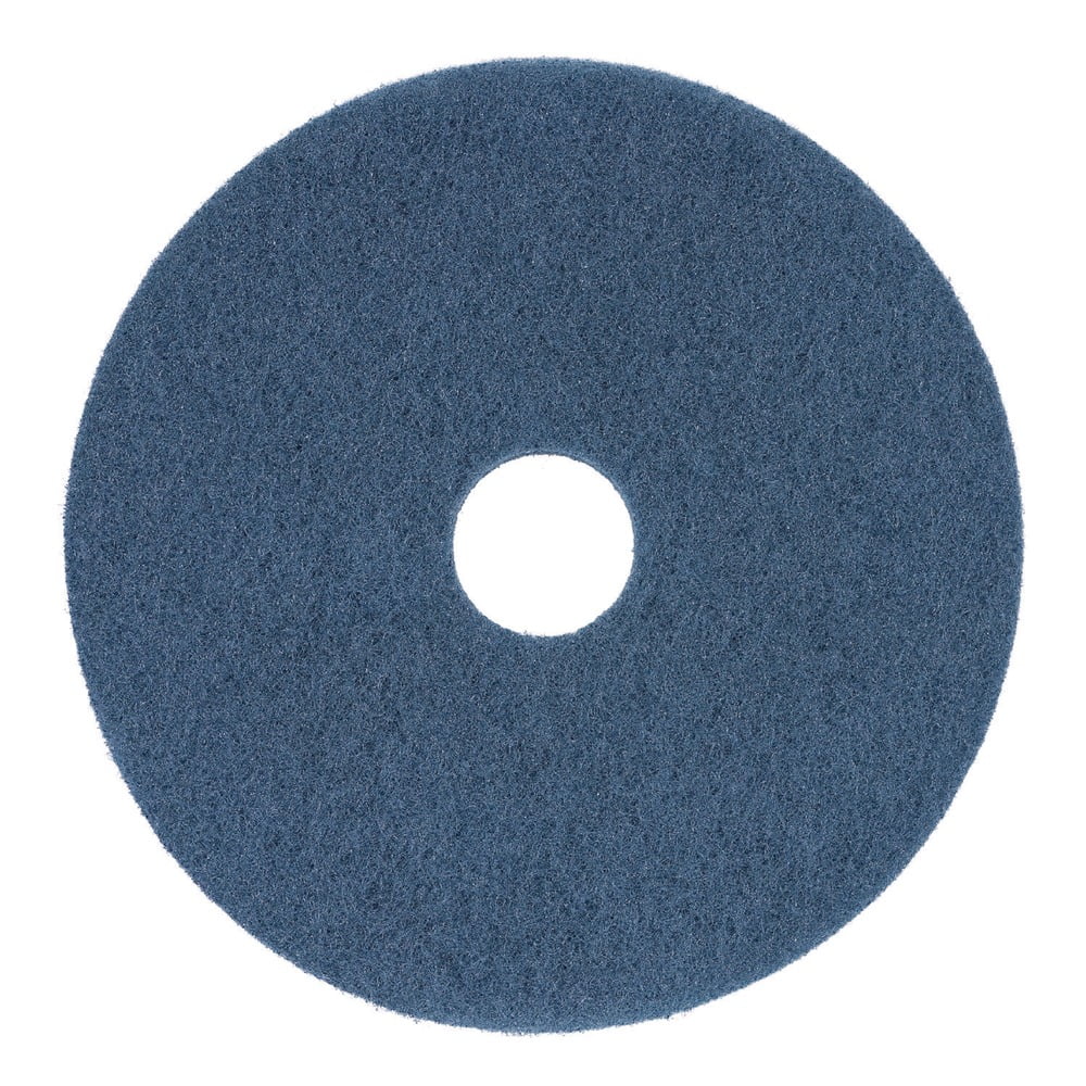 Standard Polishing Floor Pads, 17" Diameter, White, 5/Carton