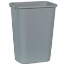Rubbermaid FG295700GRAY 41 Qt. / 10.25 Gallon Gray Rectangular Wastebasket / Trash Can