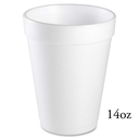 14J16 14OZ MED FOAM CUP 1M LID 16SL, 16FTLS