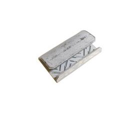 [APX SEAL-P500] 5/8" x 1-1/4" Open Serrated Seals for Polyester Strapping. 1000/Case. APX SEAL-P500.