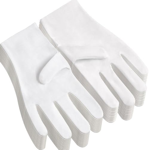 [BP GLV1051S] Cotton Inspection Gloves Small 3.5 oz, Ultra light-weight 100% cotton blend, bleached white, 12 pairs/case