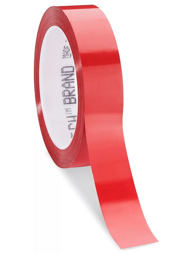 [CT SC5851RED-3X72CSE] 3" x 72 Yds Red 1 Mil PET,Film w/1 Mil Acrylic  Adhesive.16Rls/Case