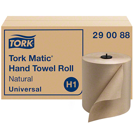 [TORK 290088] (#856065) Tork Universal Matic® Hand Towel Roll, 1-Ply - Natural. 7.7" x 700'. 6 Rls/Case. #290088