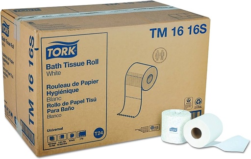 [GCN TM1616S] (#851660) Tork TM1616S, Standard Bath Tissue, 2-ply, 96RL/CS, 96x500
