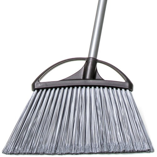 [HU B410A EACH] 12" Large Angle Broom, 12 7/8 Metal Handle, (Each)