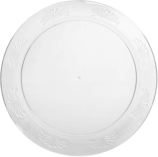 [HU DWP6180] 6" Clear Pl Plate  10/180 Designerware Clear