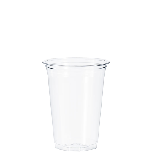 [HU Y16T] 16oz Tall Ribbed Translucent Cup, Lid - 16BL, 1000/Case