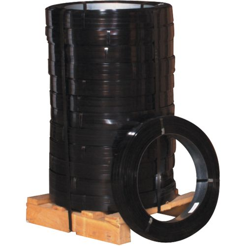 [PAC 5/8X.020 ST-VS] 5/8" x .020 Steel Strapping. Oscillated wound, Regular Duty. BS 1470#.  Avg Coil Wt. 100#.
