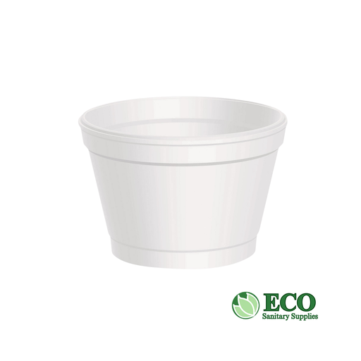 [WEB 3014J6] Dart 4J6 4 oz. White Foam Food Container - 1000/Case, #3014J6