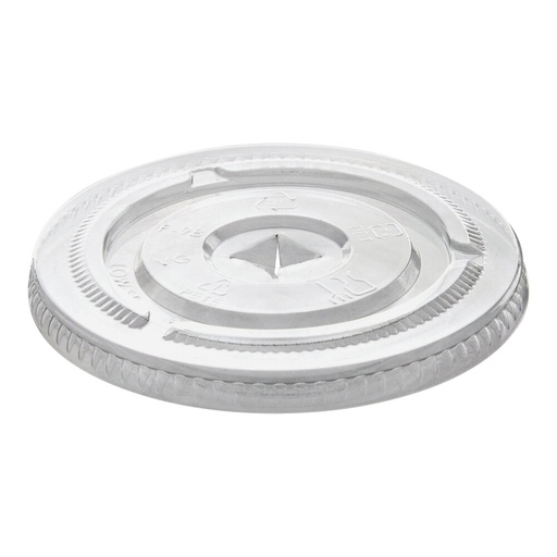 [WEB 500LFLAT] Choice Clear Flat Lid with Straw Slot - 9, 12, 16, 20, and 24 oz. - 1000/Case, #500LFLAT