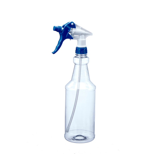 [HU 120125] 32 oz Spray Bottles. Clear (84 packed per case) trigger spray