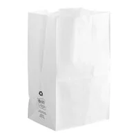 [358W] White Paper Bags 500/Bundle
