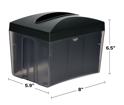 [WEB 176NDPLIFBK] OneUp by Choice Smoke Black Tabletop Interfold Napkin Dispenser