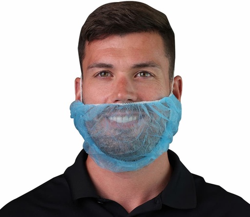 [VG B12N29] VG B12N29, Polypropylene Blue Beard Covers, 10 boxes / 100, 1000/Case, 18"