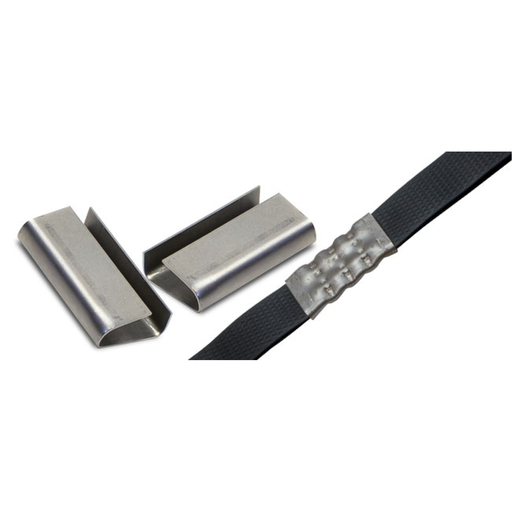 [CPS SEALP400NM] 1/2" Open Seals for Polypropylene Strapping, 1000/Case. P400NM-1