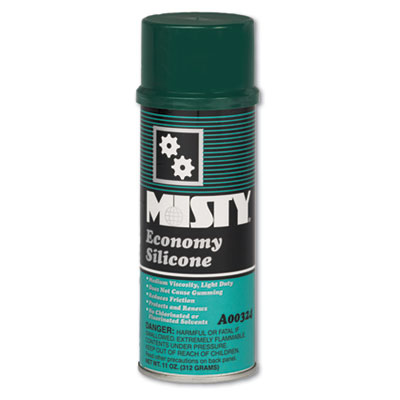 [AMR1002077] Misty, Economy Silicone Spray Lubricant, 11 oz Aerosol Can, 12/Carton